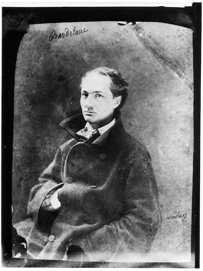 Baudelaire retratado por Nadar, 1855