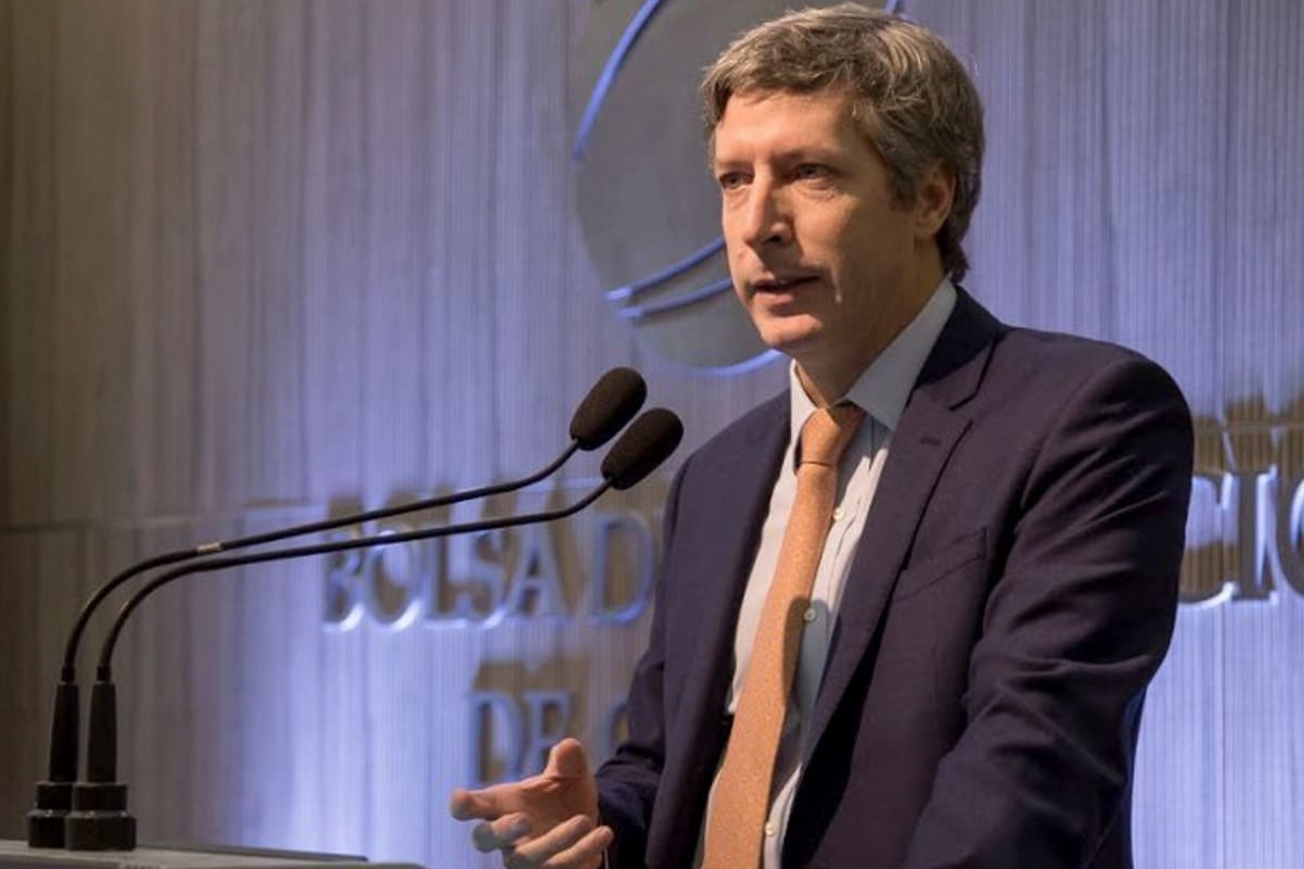 Bausili, ayer, en la Bolsa de Comercio de Córdoba