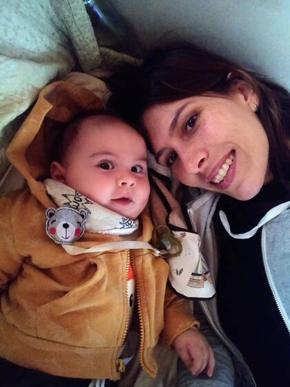 Bauti y su mamá Gabriela Trofimovih