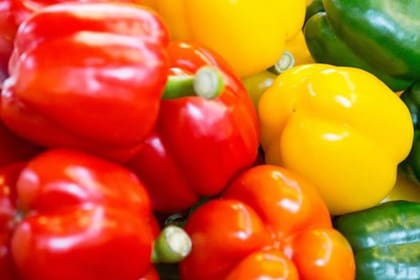 Los pimientos no deben faltar en tu dieta.