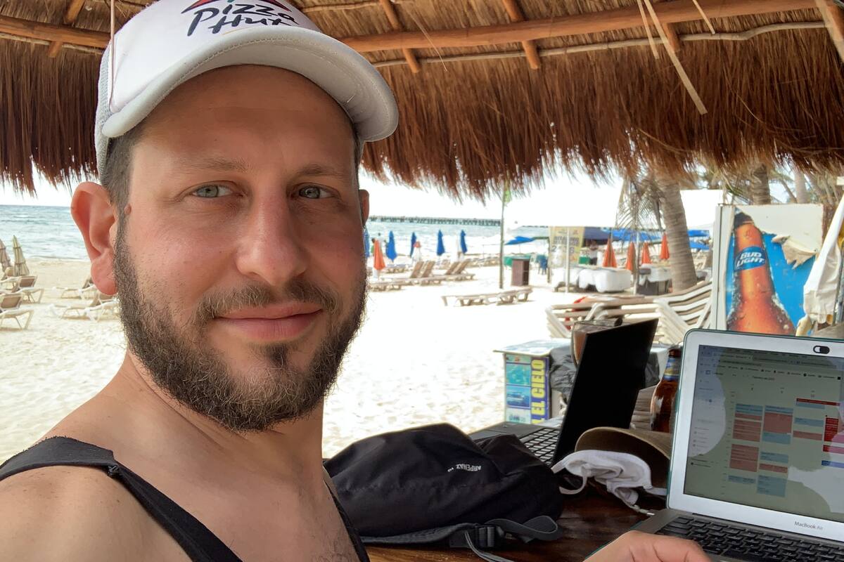"Beach office"