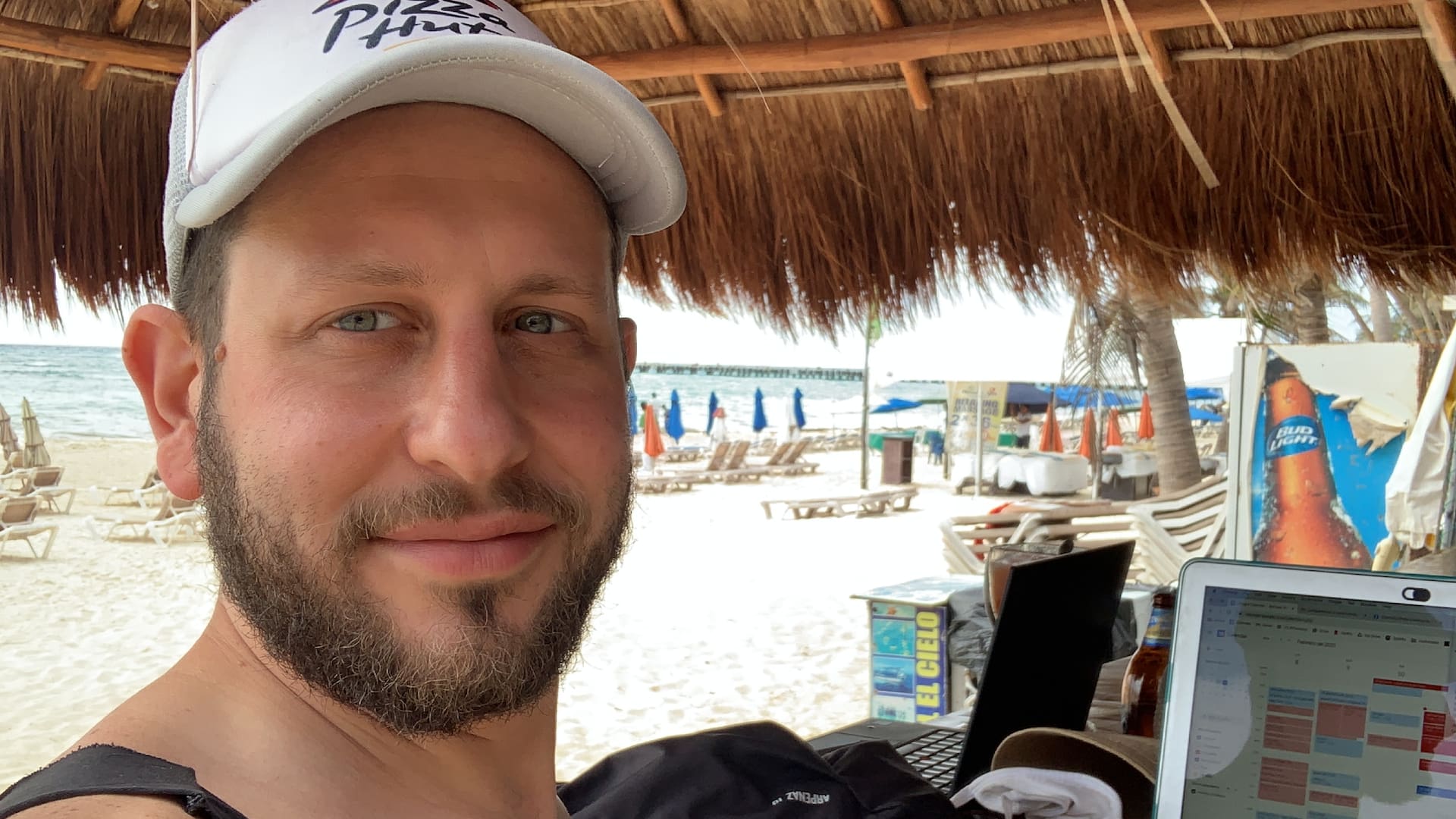 "Beach office"