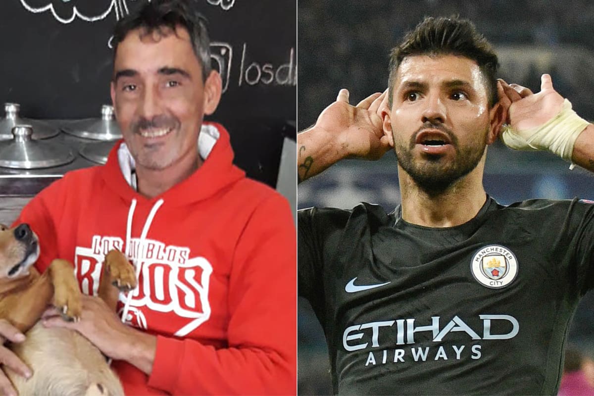 Bebote Alvarez y Kun Agüero