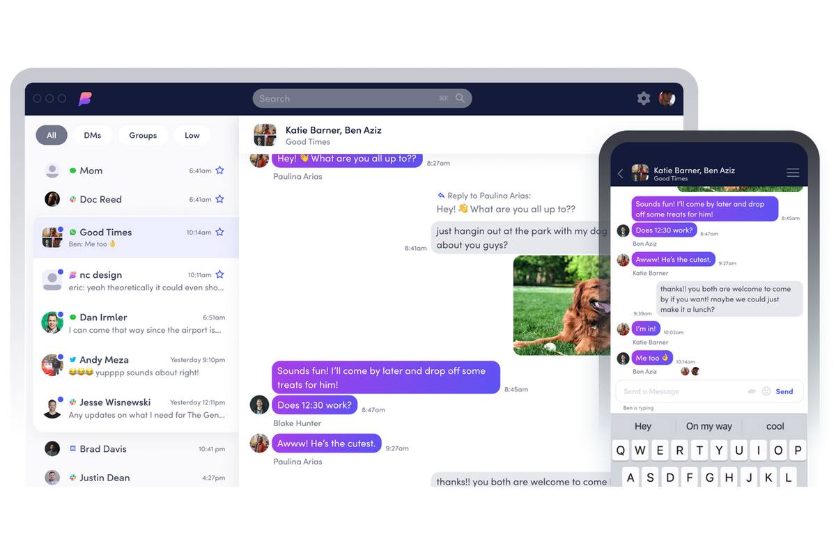 Beeper es un servicio que permite unificar 15 servicios de chat en un único lugar por un abono mensual de 10 dólares