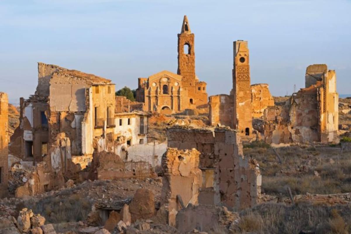 Belchite quedó congelado en el tiempo