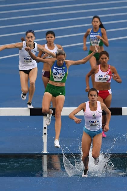 Belén Casetta en la carrera que logró clasificar a Río 2016