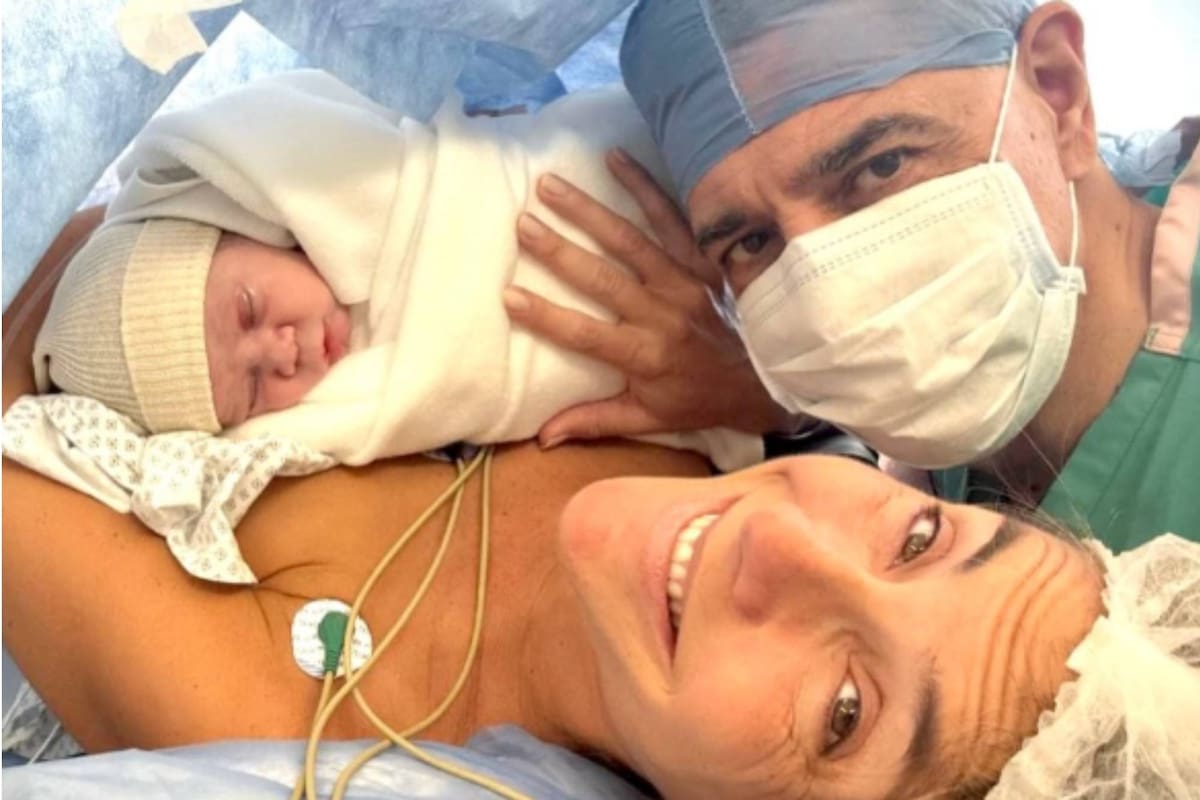 Belén Ludueña y Jorge Macri compartieron la primera foto de su hijo Vito.