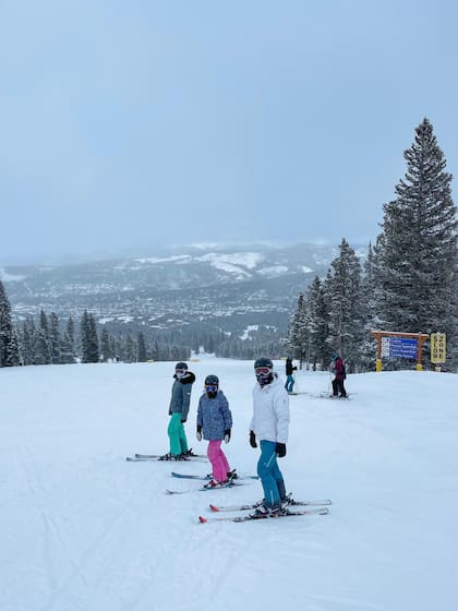 Belén Méndez Trongé de vacaciones en Colorado con la familia anfitriona