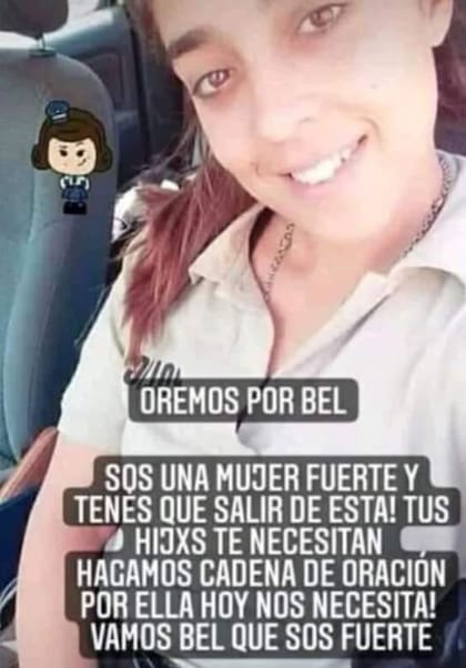 Belén San Román tiene 26 años y se encuentra internada en estado crítico