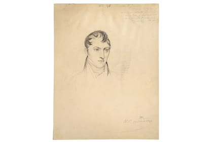 Este Belgrano en lápiz, según Rugendas, pertenece al acervo del Museo Histórico Provincial Julio Marc de Rosario