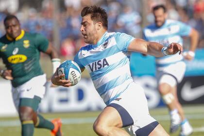 Belisario Agulla frente a Springboks; por ahora no hay cambios en el programa del Rugby Championship, que debe comenzar el 7 de agosto.