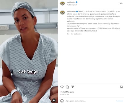 Belu Lucius contó su experiencia