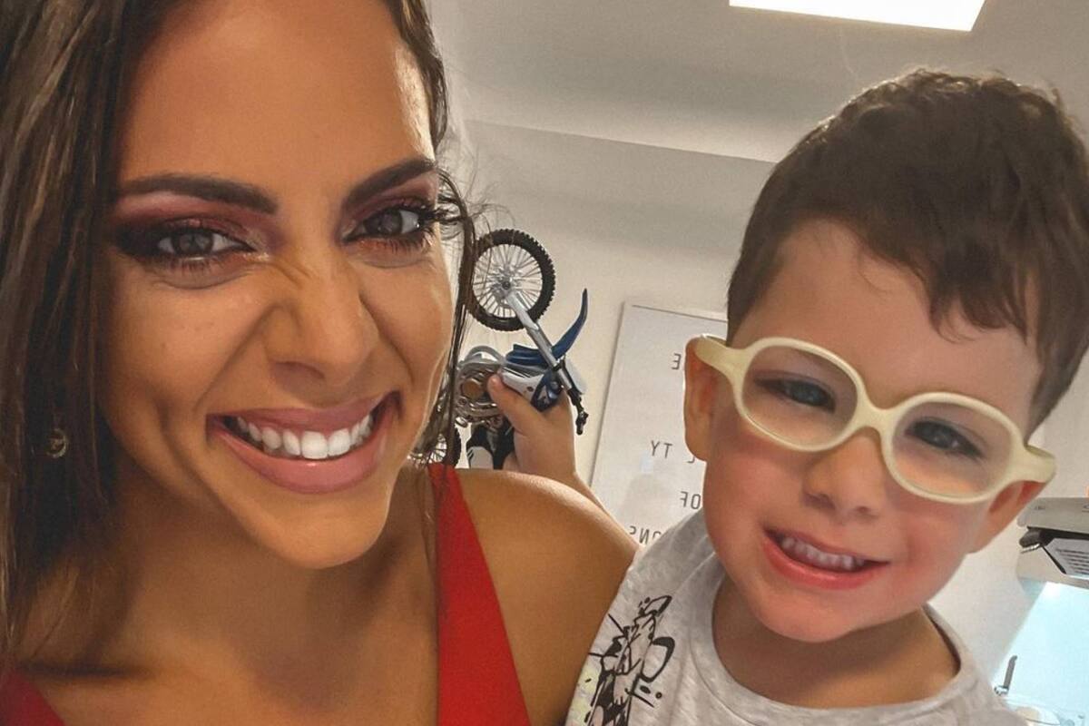 Belu Lucius junto a su hijo (Foto Instagram @belulucius)