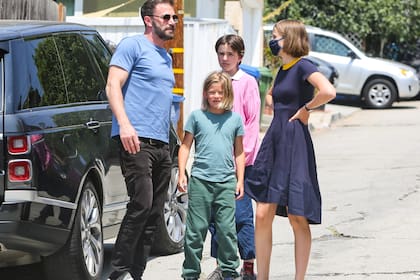 Ben Affleck festejó su cumpleaños con sus tres hijos: Violet, Sraphina y Samuel