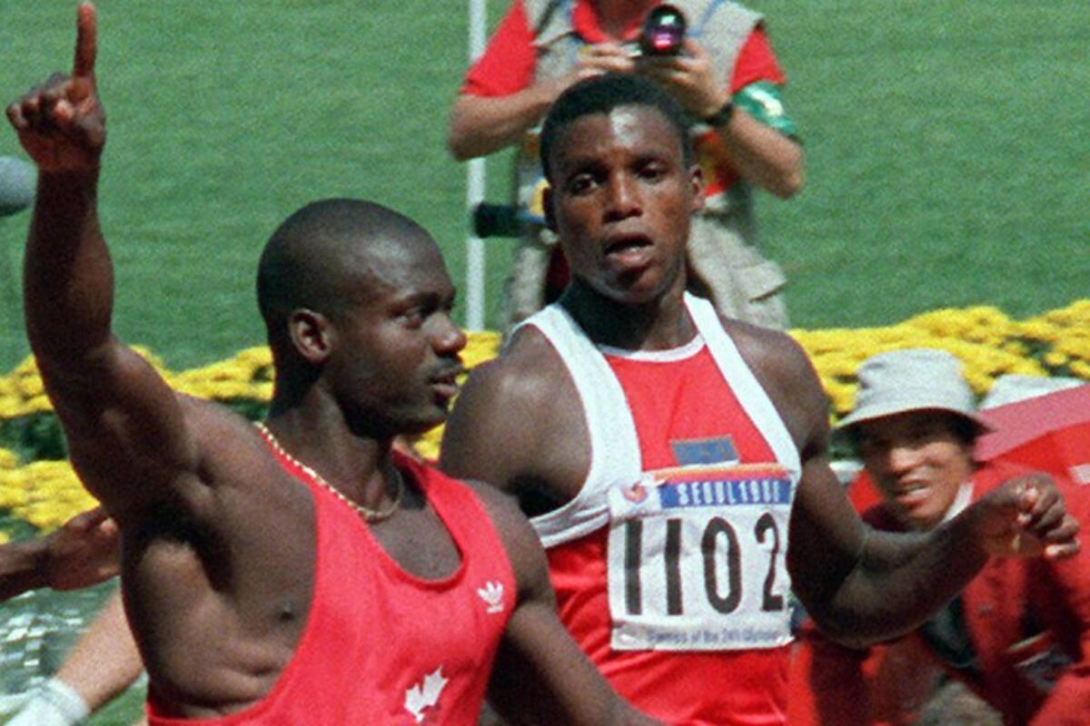 Ben Johnson en los Juegos de Seúl