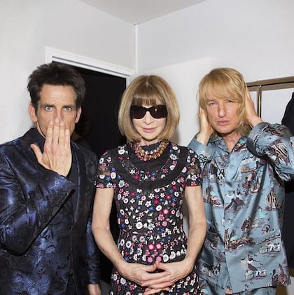 Ben Stiller, Anna Wintour y Owen Wilson