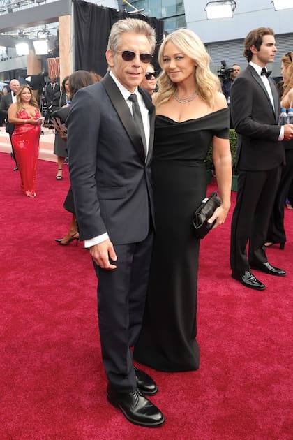 Ben Stiller, productor de
Severance, y su mujer Christine
fueron una de las parejas más
aclamadas de la noche