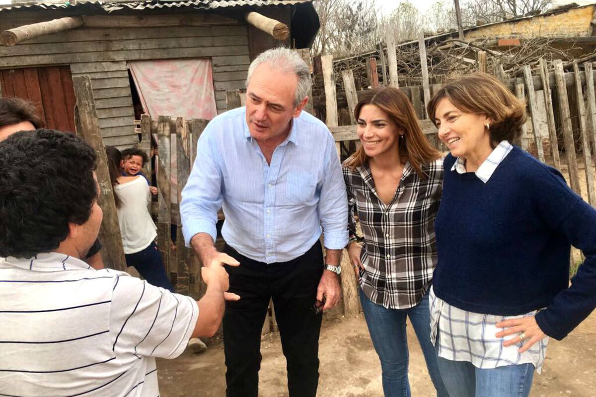 Benedetti, durante la última campaña electoral, en Entre Ríos