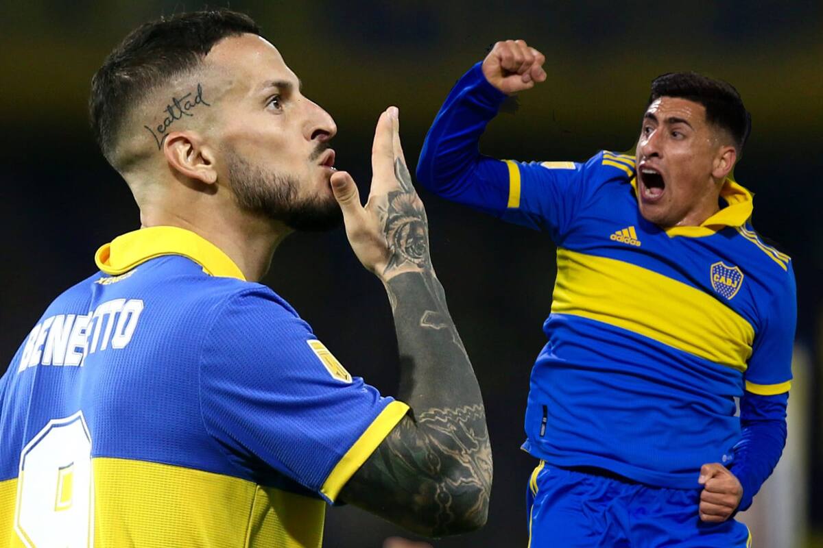 Benedetto y Merentiel compiten por ser el centrodelantero titular de Boca