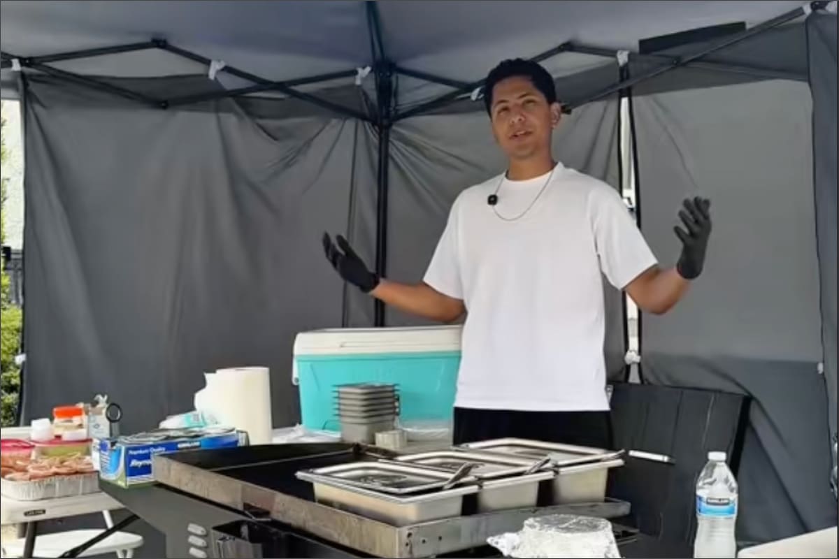 Beneficiario de DACA, César debió empezar a vender comida callejera en California tras perder su permiso de trabajo