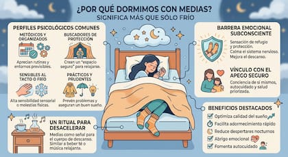Beneficios y explicaciones detrás de dormir con medias
