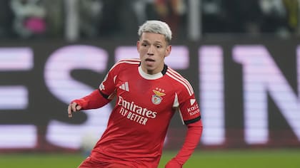 Benfica, con Gianluca Prestianni, compite este jueves en la Europa League