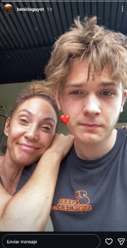 Benicio Guyot recordó a su mamá con un posteo desgarrador (Foto: Captura Instagram/@benicioguyot)