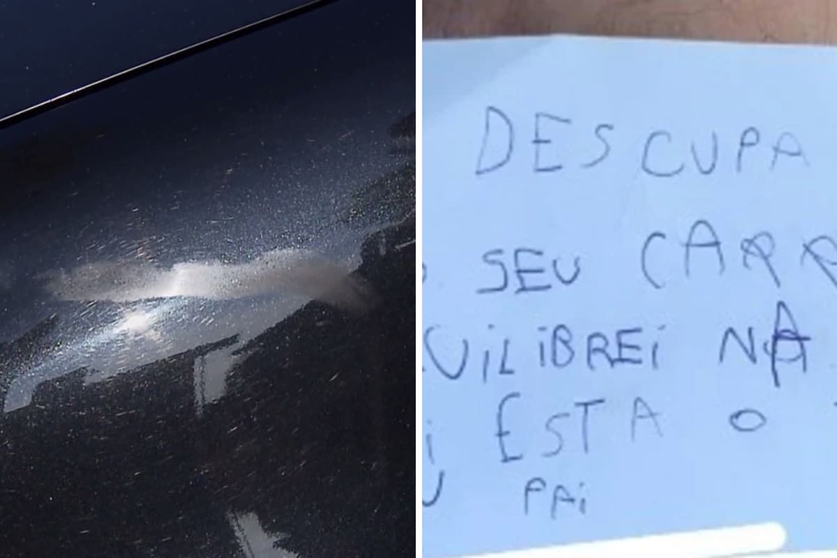 Benicio se cayó con su bicicleta y, sin querer, dejó una marca en un auto estacionado. Decidió escribir un mensaje para el dueño del vehículo pidiendo disculpas
