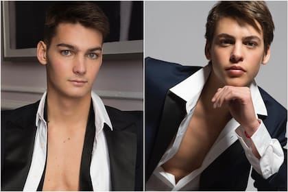 Benicio y Tiziano Gravier debutaron como modelos (Foto: Instagram @valeriamazzaok)