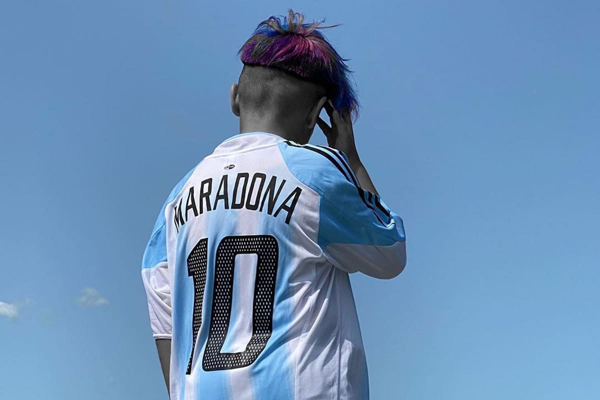 Benjamín Agüero, un "príncipe" futbolero: es nieto de Diego Maradona e hijo de Sergio Agüero.