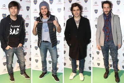 Benjamín Amadeo, Christian Sancho, Peter Lanzani y Luciano Cáceres, cuatro galanes muy trendy, juntos