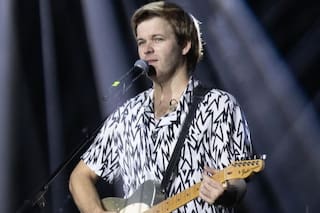 Benjamín Amadeo anunció en pleno show que será padre por segunda vez