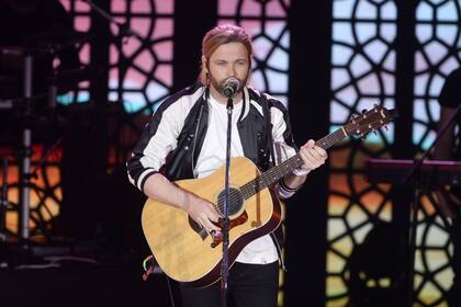 Benjamín Amadeo fue uno de los artistas elegidos para cantar en vivo