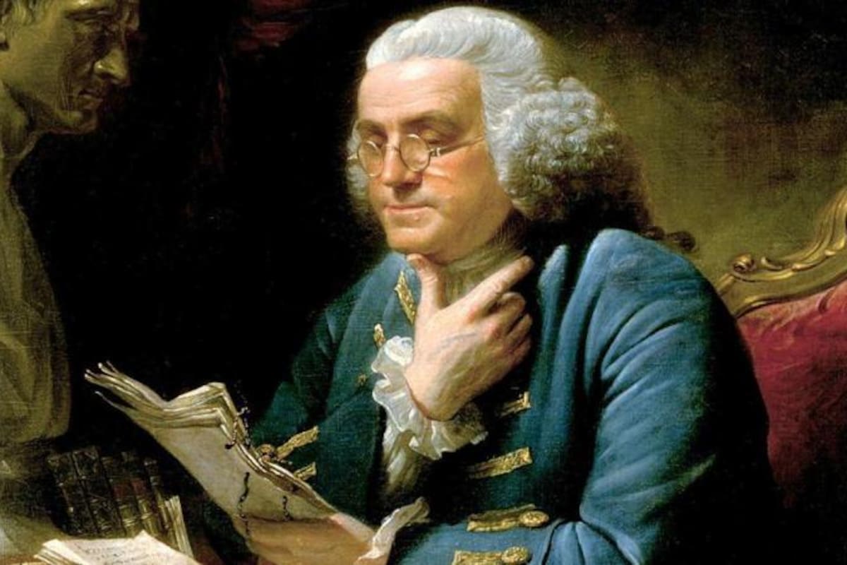 Benjamin Franklin (1706-1790) fue un impresor, editor, autor, inventor, científico y diplomático (Retratado por David Martin 1767)