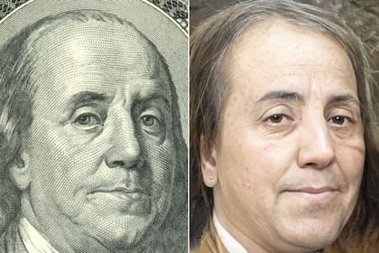 Benjamin Franklin, quien aparece en el billete de 100 dólares, fue retratado por el artista
