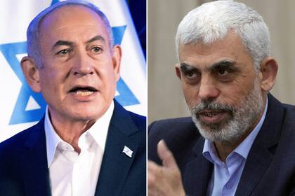 Benjamín Netanyahu y Yehia Sinwar