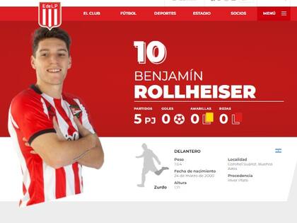 Benjamín Rollheiser se fue libre de River y recaló en Estudiantes