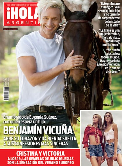Benjamín Vicuña, en la tapa
