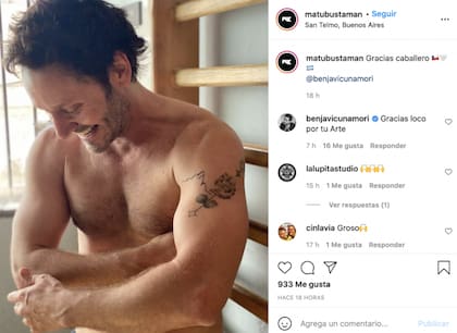 Benjamín Vicuña recordó a Blanca con un emotivo tatuaje