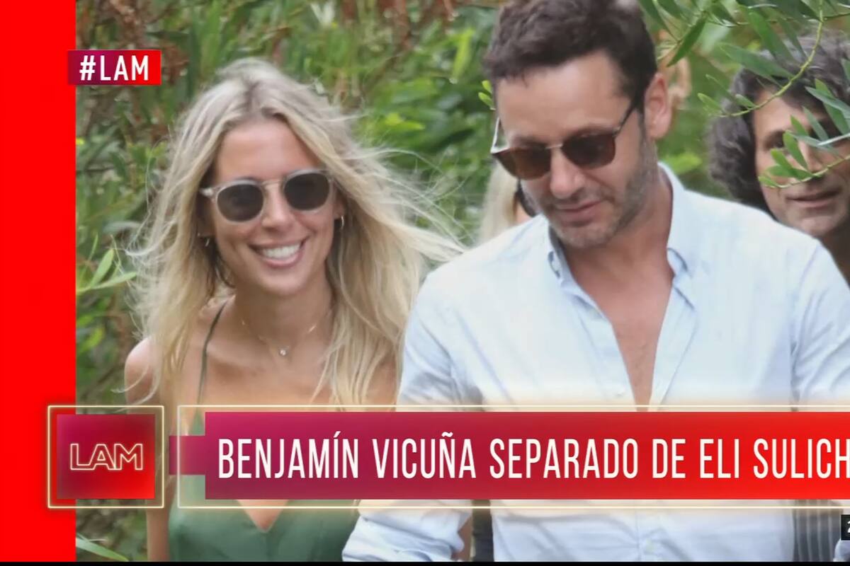 Benjamín Vicuña se separó de su novia, Eli Sulichin