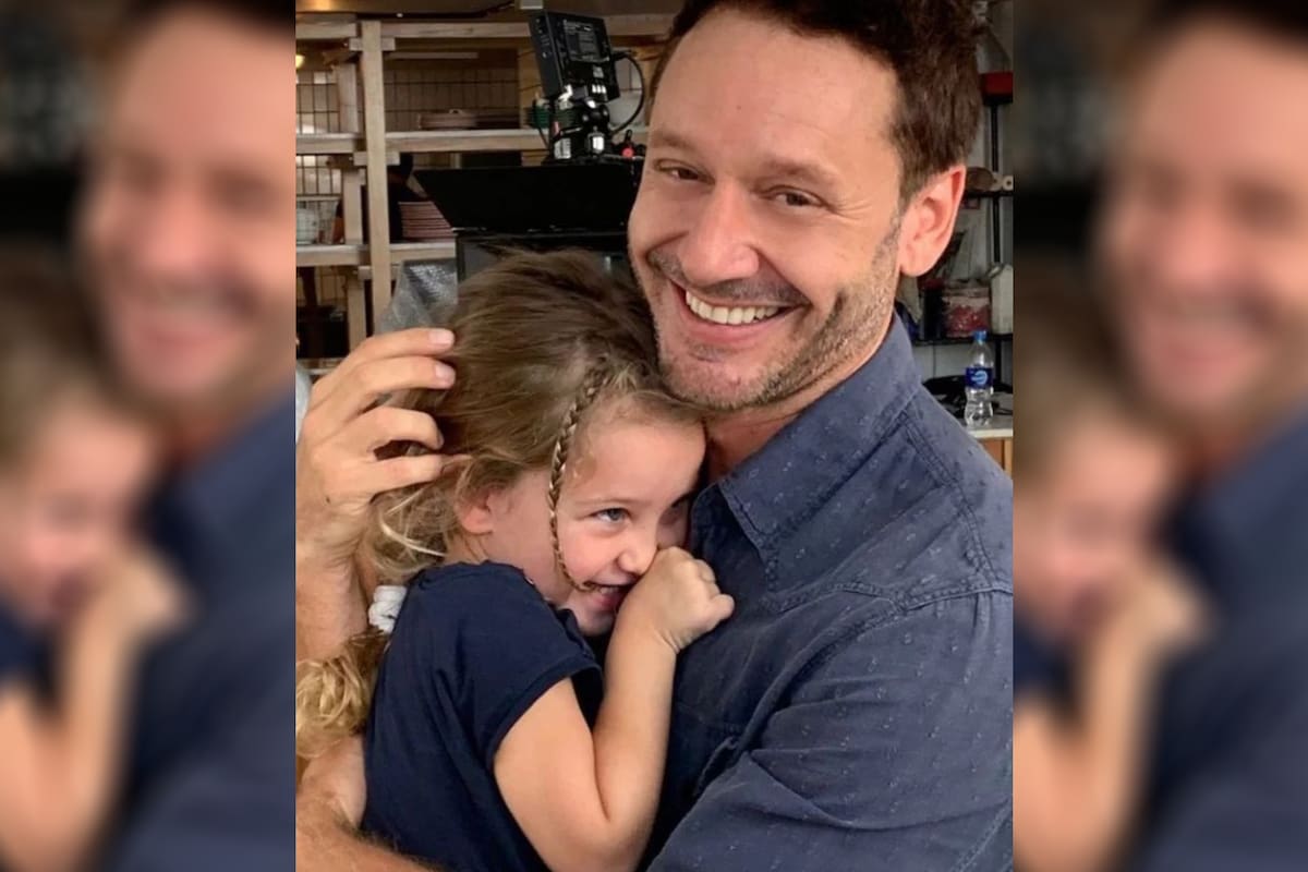 Benjamín Vicuña subió un video de su hija Magnolia divirtiéndose en el rodaje de Miénteme