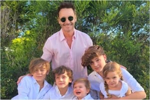 Benjamín Vicuña subió una foto retro y sorprendió con el parecido a uno de sus hijos