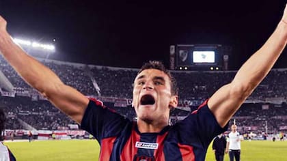 Bergessio en su noche consagratoria en el Monumental