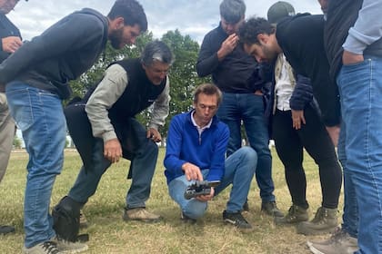 Bergmann muestra imágenes capturadas por un drone