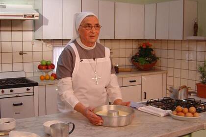 Bernarda, en plena tarea