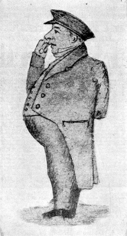 Bernardino Rivadavia retratado en 1834 por Pedro de Álzaga, durante su estadía en Uruguay, cuando se dedicó a la agricultura y las traducciones.