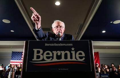 Bernie Sanders se encuentra segundo en las encuestas nacionales, detrás del exvicepresidente, Joe Biden