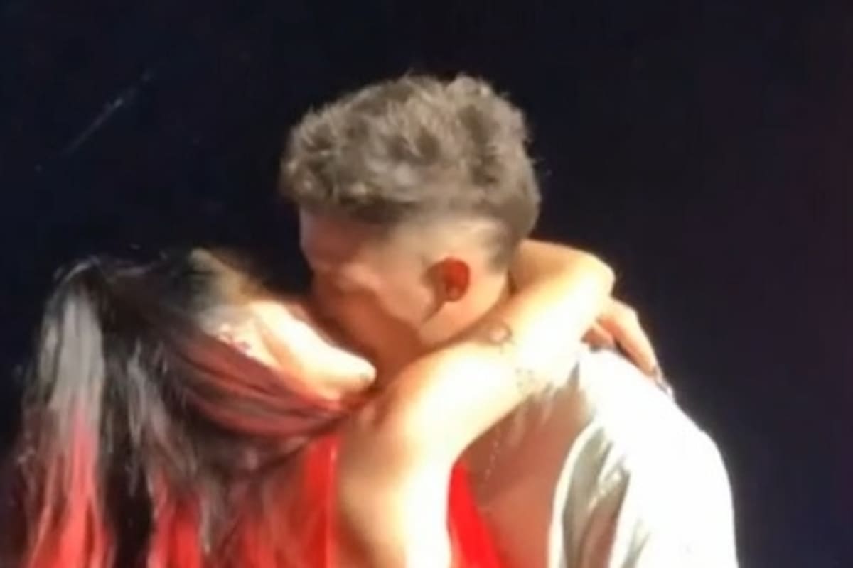 Beso a beso: Lali y Santi Maratea