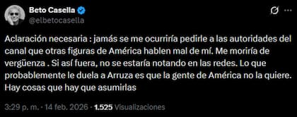 Beto afirmó que los directivos de América TV no quieren a Yanina