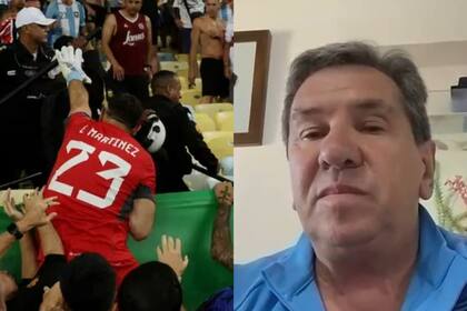 Beto Martínez habló sobre la actitud de su hijo en el partido Argentina - Brasil (Captura video)